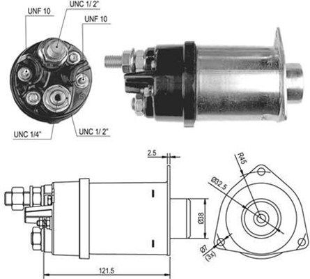 MAGNETI MARELLI solenoidinis jungiklis, starteris 940113050513